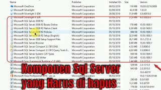 Cara uninstallremove SQL Server R2008 Yang BenarTutorial Jinan [upl. by Rollins]