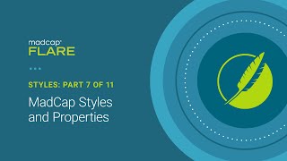 Styles in MadCap Flare 7 of 11 MadCap Styles and Properties [upl. by Otsirc]