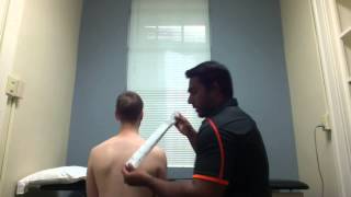 McConnell taping for facilitation to lower trapezius final [upl. by Artur]