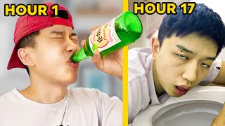 We ONLY Drank SOJU For 24 Hours [upl. by Isis]