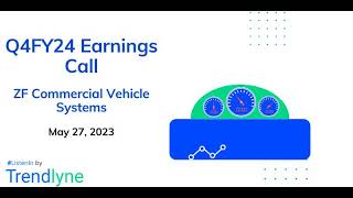 ZF Commercial Vehicle Control Systems India Earnings Call for Q4FY24 [upl. by Neeuq]