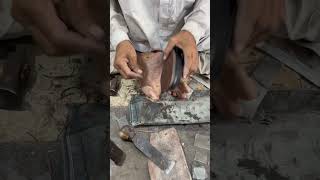 Making handmade leather loafer handmade shoemaking leathercraft asmr craftsmanship diy usa [upl. by Tihor]