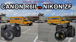 Canon R6 II vs Nikon Zf Video Comparison  Side by Side Shootout [upl. by Madonia]