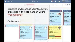 OnDemand Visualize and manage your teamwork processes with Virto Kanban Board [upl. by Otreblig]