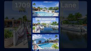 🚨 HOT NEW LISTING in Key West 1709 Jamaica Drive on Riviera Canal 🚤 keywestrealestate keywest [upl. by Nnaeoj577]