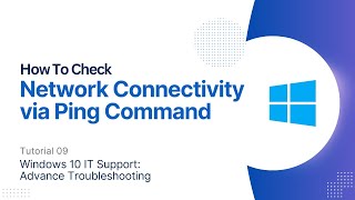 Check Network Connectivity using Ping Command  Windows 10 Advanced Troubleshooting [upl. by Palmer]