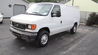 2007 FORD E250 VAN Super Duty Econoline Cargo Start Up and Review [upl. by Healy]