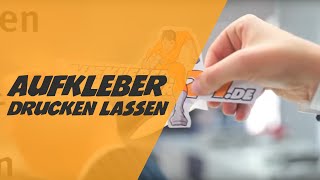 Hinter den Kulissen  wie werden Aufkleber produziert [upl. by Aihsemak427]