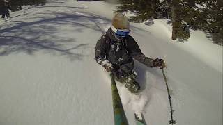 Ty Dayberry Telemark Skiing Mt Tallac Lake Tahoe California [upl. by Christianity]