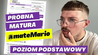 Próbna matura  poziom podstawowy  mateMario [upl. by Atsahc]