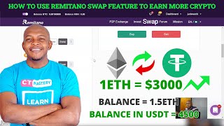 How to Use Remitano Swap to Earn More Crypto  Jude Umeano [upl. by Nerag]