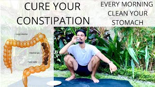 CURE YOUR CONSTIPATION  CLEAN STOMACH EVERY MORNING  YOGA FOR CONSTIPATION  PrashantjYoga [upl. by Agnesse]