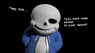 Sans in 3D 1st time using blender [upl. by Osi]