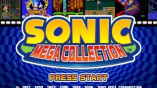 Sonic Mega Collection Options and Extras Menu Themes [upl. by Aifas]