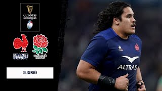 6 NATIONS 2024  FRANCE vs ANGLETERRE RUGBY 22 [upl. by Arteid]