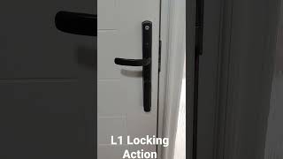 Yale Conexis L1 Smart Door Locking Action [upl. by Weber]