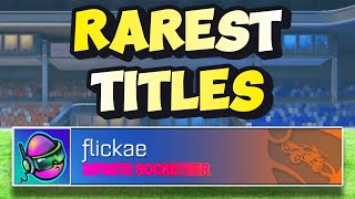 Top 10 Rarest Titles In Rlss [upl. by Acired872]