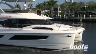 Aquila 44 Power Catamaran Boat Review from Boatscom [upl. by Ecirum59]