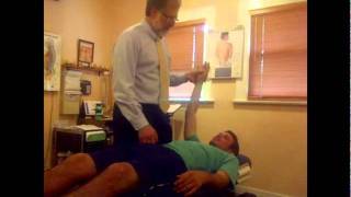 Chiropractic Treatment With Muscle Testing Part 1 of 2 [upl. by Enailil]