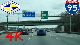 ⁴ᴷ Interstate 95  Delaware northbound 4K VIDEO [upl. by Iaw645]