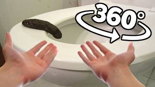 MindBlowing Poop Experiment in Toilet VR 360 [upl. by Azeel]