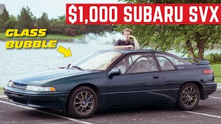 I BOUGHT The Weirdest SUBARU Ever For 1000 Subaru SVX [upl. by Enirak]