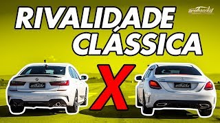 BMW 330i x Mercedes C300 Qual sedã esportivo vence na arrancada  Arrancadão 12  Acelerados [upl. by Yahsram]