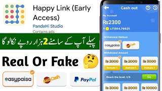 Happy Link App Withdrawal  Happy Link App Real Or Fake  Happy Link Live Payment Proof  Happy Link [upl. by Rothschild]