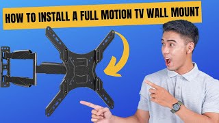 How to install a full motion TV wall mount [upl. by Joey390]