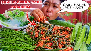 OSENG CABE DICABEIN INI ENAK BANGET DENGAN SOP SAWI TULANG AYAM [upl. by Merlina61]