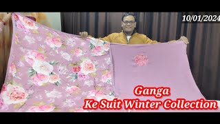 Ganga Ke Suit Winter Pashmina Collection Katran market wale Bhaiya Vanshika collection 10012024 [upl. by Navanod]