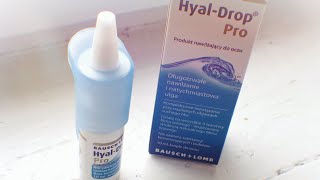 HyalDrop Pro krople do oczu  recenzja w 3 minuty [upl. by Hniv178]