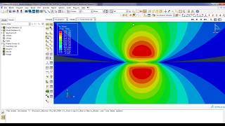 Hertz Contact Simulation using Abaqus  FEA  CAE [upl. by Sidnarb]