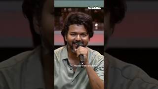 Thalapathy own voice ❤️ song thalapathyvijay trisha viralvideo tranding shorts [upl. by Akcemat374]