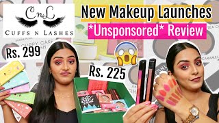 Trying all the NEW MAKEUP LAUNCHES From Cuffs N Lashes budget friendly  Unsponsored Review [upl. by Zug279]