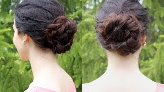 Tutoriel coiffure  chignon tressé pour lété [upl. by Didi351]