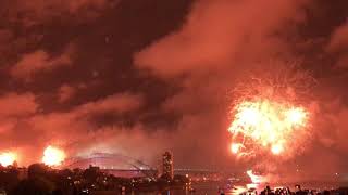 SYDNEY FIREWORKS 2018 OPERAHOUSE HARBOUR BRIDGE AUSTRALIA NEW YEARS EVE VIEW LIGHT NEW SOUTH WALES [upl. by Atipul]