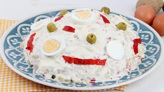 🥔🥚ENSALADILLA RUSA EN THERMOMIX🥚🥔  Receta de verano con Thermomix [upl. by Hayimas]