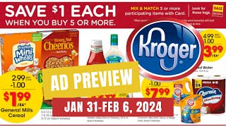 MORE MEGA Kroger Ad Preview for 13126  Mega Sale Weekly Digitals 10 for 10 amp More [upl. by Alohs]