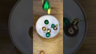 Dropping Christmas Baubles Into The Bowl satisfying oddlysatisfying asmr asmrvideo admrsounds [upl. by Iohk]