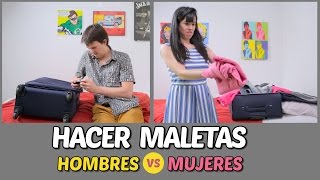 ¡Hacer maletas Hombres vs Mujeres [upl. by Rebmak]