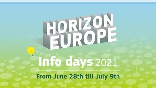 Horizon Europe Info Days 2021 Era amp Widening  Widening s2 [upl. by Yerffej]