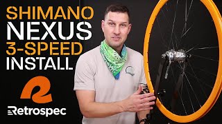 Shimano Nexus 3 Speed Hub Install on Retrospec Fixie [upl. by Heathcote355]