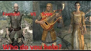 SKYRIM Sven VS Faendal Who Should You Help  Sacellum of Boethiah [upl. by Yorgen]