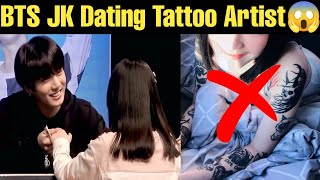 BTS Jungkook Dating Tattoo Artist 😱 Jungkook Confirm Relationship 🤯 Jungkook Cute GF Revealed 😍 [upl. by Hayman]