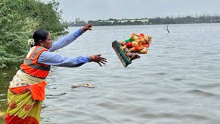 Ganesh Nimajjanam 2024  Ganpati Visarjan in Tank Bund  3rd day ganesh immersion 2024 Hussain Sagar [upl. by Adnaloj]