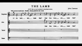 John Tavener  The Lamb for Choir Score video [upl. by Pomeroy]