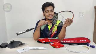 Lining High Carbon 1100 black amp white bangla review Lining racket price in Bangladesh 2022 [upl. by Brigette]