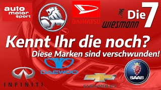 7 verschwundene Automarken  kennt ihr die noch I auto motor und sport [upl. by Omland1]