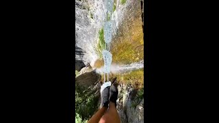 Via Ferrata Delle Aquile em Trentino Itália 🇮🇹 shorts [upl. by Aerdnwahs]